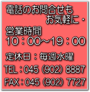 電話問い合わせ